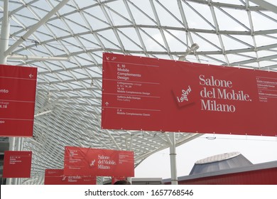 Milan, Lombardy, Italy. About 04/2018. Milan Furniture Fair. Reticular Structure Covering The Fair.