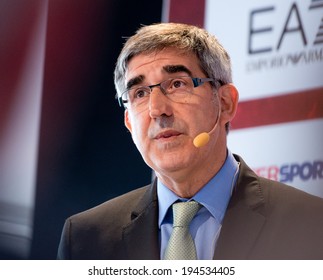 MILAN - MAY 15: CEO Of Euroleague Basketball Jordi Bertomeu Attends The Opening Press Conference Of The Turkish Airlines Euroleague Final Four At Piazza Duomo On May 15, 2014.