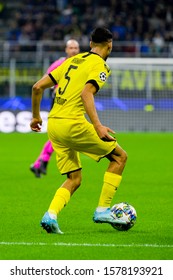 Milan - Oct 23, 2019: Achraf Hakimi 5. FC Inter - Borussia Dortmund. Champions League. Stadio San Siro