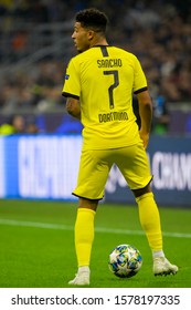 Milan - Oct 23, 2019: Jadon Sancho 7. FC Inter - Borussia Dortmund. Champions League. Stadio San Siro