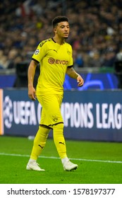 Milan - Oct 23, 2019: Jadon Sancho 7. FC Inter - Borussia Dortmund. Champions League. Stadio San Siro