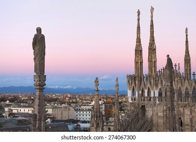 Milan,  view from the Duomo - Shutterstock ID 274067300