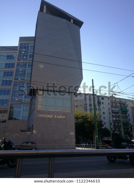 Milan,Italy-June 2018: Private Hospital Building\
in the city\
Center