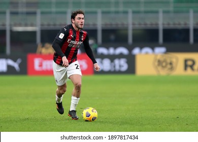 Milano, 12th January 2020. Davide Calabria Of Ac Milan  During The Coppa Italia Match Between Ac Milan And Torino Fc 