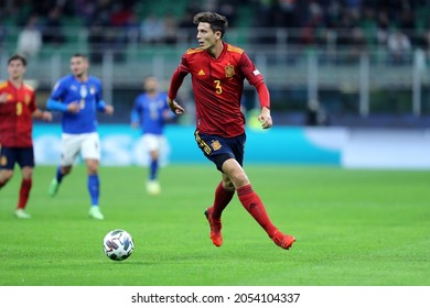 Milano, 6 October 2021. Pau Torres Of Spain  During The Uefa Nations League Semi-final Match Between Italy And Spain .