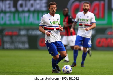 Milano, Italy. 03th April 2021 . Adrien Silva Of Uc Sampdoria  During The Serie A Match Between Ac Milan And Uc Sampdoria.