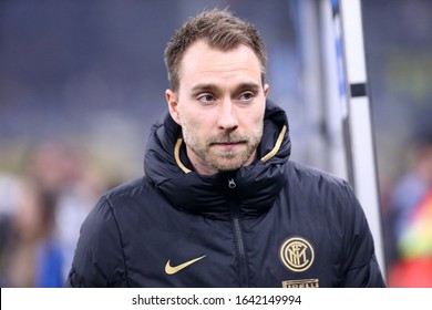 Milano, Italy. 09th February 2020. Italian Serie A. Fc Internazionale Vs Ac Milan. Christian Eriksen Of FC Internazionale .