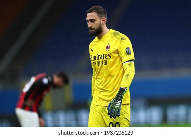 Milano, Italy. 14th March 2021 . Gianluigi Donnarumma Of Ac Milan  During The Serie A Match Between Ac Milan And Ssc Napoli.