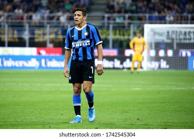 Milano, Italy. 14th September 2019. Italian Serie A. Fc Internazionale vs Udinese Calcio. Alexis Sanchez  of FC Internazionale  .