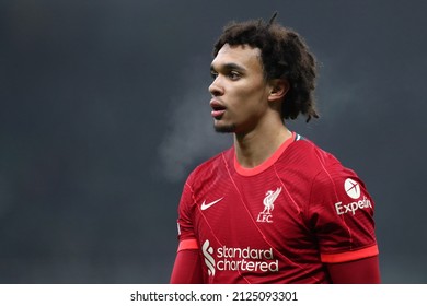 Milano, Italy. 16 February 2022 - Trent Alexander-Arnold of Liverpool Fc  during the  Uefa Champions League round of 16 first leg  match between Fc Internazionale and Liverpool Fc .