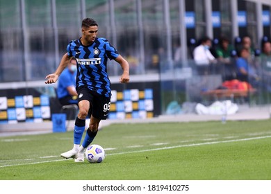 Milano, Italy. 19th September 2020. Friendly Match.  Fc Internazionale Vs Pisa Uc. Achraf Hakimi Of FC Internazionale  