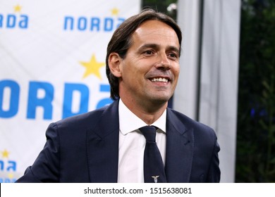 Milano, Italy. 25th September 2019. Italian Serie A. Fc Internazionale Vs Ss Lazio. Simone Inzaghi, Head Coach Of Ss Lazio .