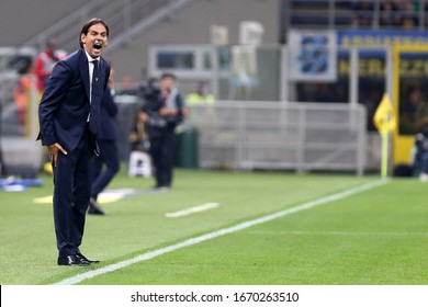 Milano, Italy. 25th September 2019. Italian Serie A. Fc Internazionale Vs Ss Lazio.  Simone Inzaghi, Head Coach Of Ss Lazio,