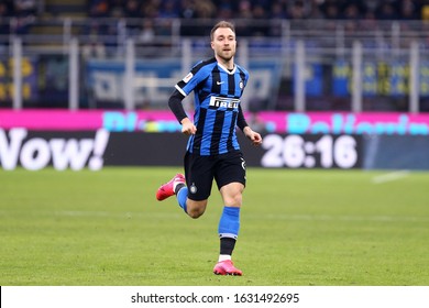 Milano, Italy.  29th January 2020 . Coppa Italia . Fc Internazionale Vs Acf Fiorentina.   Christian Eriksen Of FC Internazionale.