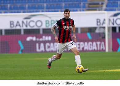 Milano, Italy. 29th November 2020. Alessio Romagnoli Of Ac Milan    During The Serie A Match Beetween Ac Milan And Acf Fiorentina.