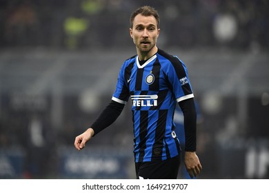 Milano, Italy, February 09 2020 Christian Eriksen (inter) In Action During FC Internazionale Vs AC Milan Italian Serie A Soccer Match