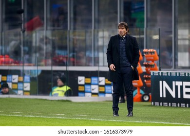 Milano, Italy, January 14 2020 Antonio Conte (fc Internazionale) During Inter Vs Cagliari Italian TIM Cup Championship 