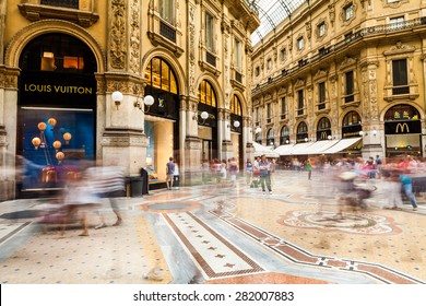 MILANO, ITALY - JUNE 6: Views of the Milan Shopping Mall Galleria Vittorio Emanuele on June 6, 2011. Milan is the second-most populous city in Italy and the capital of Lombardy.