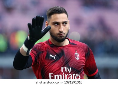 Milano, Italy - May 06, 2019. Italian Serie A. Ac Milan Vs Bologna Fc.   Gianluigi Donnarumma Of Ac Milan.