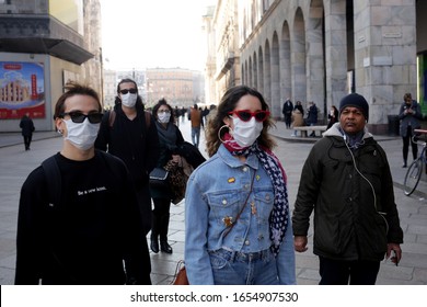 MILANO,ITALY- FEBRUARY 22, 2020: Coronavirus In Italy. 