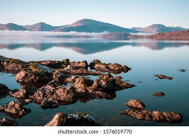 Milarrochy Bay, Loch Lomond, Scotland. Winter 2019.