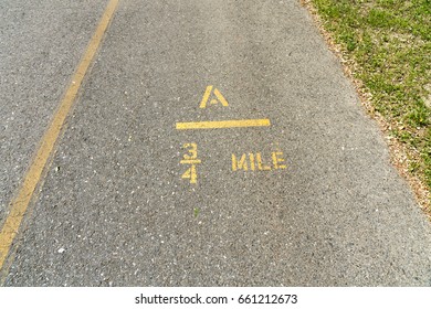 Mile Marker 3/4 On Trail A Is The First Of Many On A 6.7 Mile Walk Through Milford Massachusetts. 