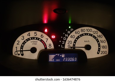 Mile Meter Console Car, No Seat Belt Car Sign