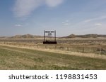 Miles City Sign along highway I-94 in Custer County, Montana, United States.