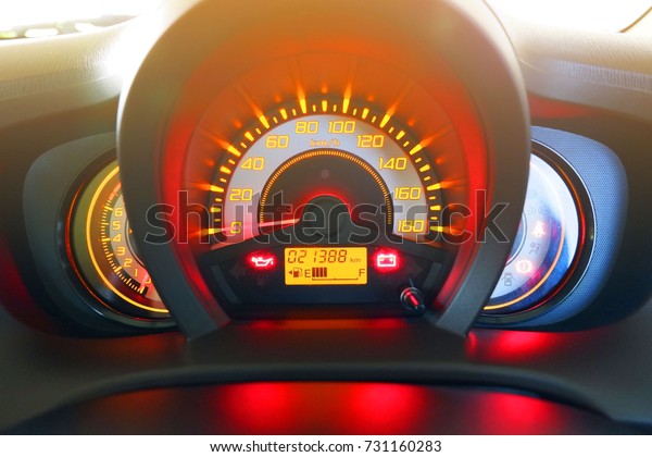 Miles screen\
of the car Include Digital gauges tell the fuel level,Battery light\
status,oil light status