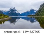 Milford Sound Mitre Peak, Fiordland National Park, South Island, New Zealand