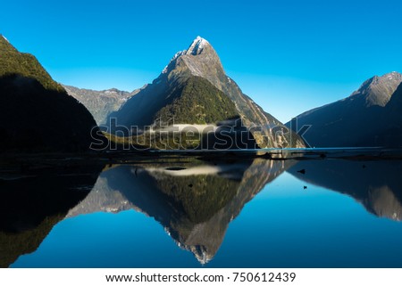 Similar – Mitre Peak Neuseeland