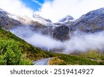 Milford Sound Roads New Zealand during winter