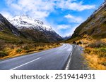 Milford Sound Roads New Zealand during winter