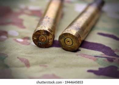 Military 50 caliber ammo at shooting range