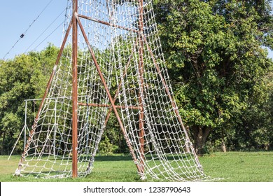 Military assault confidence obstacle course in boot camp tactical combat training center  - Powered by Shutterstock