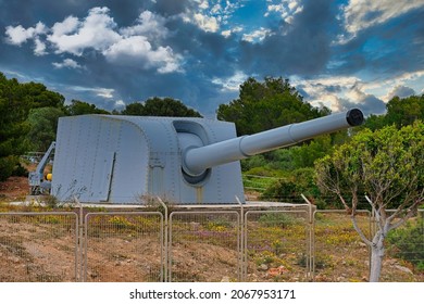 Military cannon used for sea defense in Spain