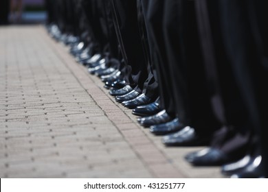 The Military Ceremony At The School Sea Cadet Corps Of Andrew Pervozvanniy