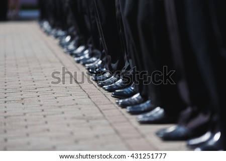 The military ceremony at the school Sea Cadet Corps of Andrew Pervozvanniy