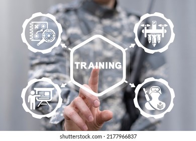 Military Concept Of Training. Army Knowledge And Skills. Soldiers Theory And Practice.