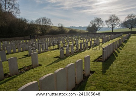 Military Grave Yard in France (world war one)