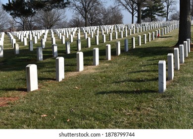 Military Graves In Jefferson Barracks National Cemetery 