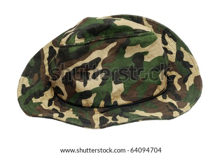 Military khaki hat