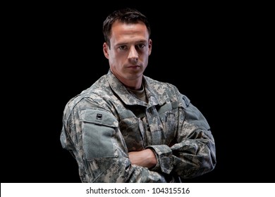 Military Man With His Arms Crossed