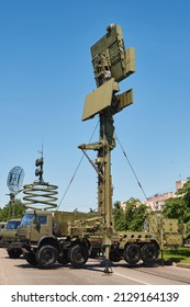 Military Mobile Communications In Full Combat Readiness On Khaki Off-road Vehicles