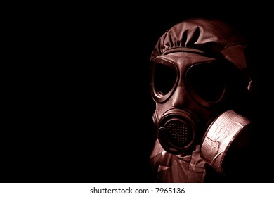 Military Person Wearing Gasmask Protective Clothing Stock Photo 7965136 ...