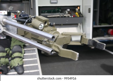 Military Or Police Robot Used To Safely Move Or Detonate Bombs And Mines