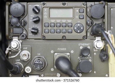 Military Radio Communication Control Panel.
