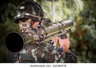 Military Rocket  ,   Military Training, Fighting, Fighting, War, Shooting Big Guns , United States Army Ranger During The Military Operation