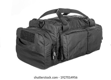Military style bag. Isolated on white. Canvas Backpack Front View of Modern Waterproof Camping Traveler Back Pack Bag with Shoulder Straps and Haul Loop Tactical Hiking Travel Travel - Powered by Shutterstock