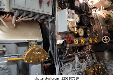 Military War Submarine Warship Ship Interior